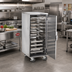 Thumbnail image #2 for FWE Half-Height Non-Insulated Stainless Steel Enclosed Transport Cabinet with 14 Universal Tray Slides