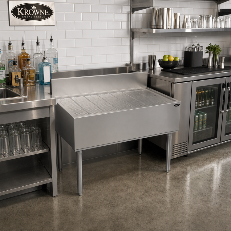 Product image #2 for Krowne Royal Series 42-Inch Freestanding Underbar Drainboard