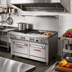 Thumbnail image #2 for Southbend Ultimate 48-Inch Commercial Gas Restaurant Range with 2 Non-Clog Burners, 36-Inch Griddle, Convection Oven and Cabinet Base