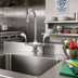Thumbnail image #2 for T&S Brass Low-Lead ADA-Compliant Double Pantry Deck-Mount Faucet with 5-3/4-Inch Swivel/Rigid Gooseneck
