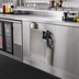 Thumbnail image #2 for CHOICE Extra Deep Stainless Steel Underbar Soda Gun Holder, 4 Inch Wide x 24 Inch Deep x 22 Inch High
