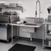 Thumbnail image #2 for John Boos Straight Soiled Dishtable with Pre-Rinse Sink, 48 x 30 Inch, Left-to-Right Operation