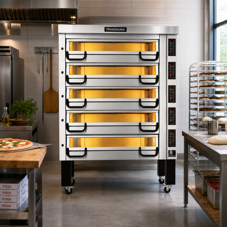Product image #2 for PizzaMaster PM 735ED 5-Deck Modular Electric Pizza Deck Oven