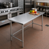 Thumbnail image #2 for Sapphire Manufacturing 60-Inch x 14-Inch Stainless Steel Work Table with Open Base