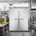 Thumbnail image #2 for Continental Designer Line D2FINSAE 2-Section Extra-High Roll-In Freezer with Stainless Steel Exterior