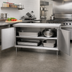 Thumbnail image #2 for Eagle Spec-Master Stainless Steel Plate Cabinet with Hinged Doors, 72 x 18 Inches