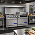 Thumbnail image #2 for Imperial Pro Series 60-Inch Commercial Gas Range with 6 Burners, 24-Inch Griddle/Broiler, Convection Oven, and Standard Oven