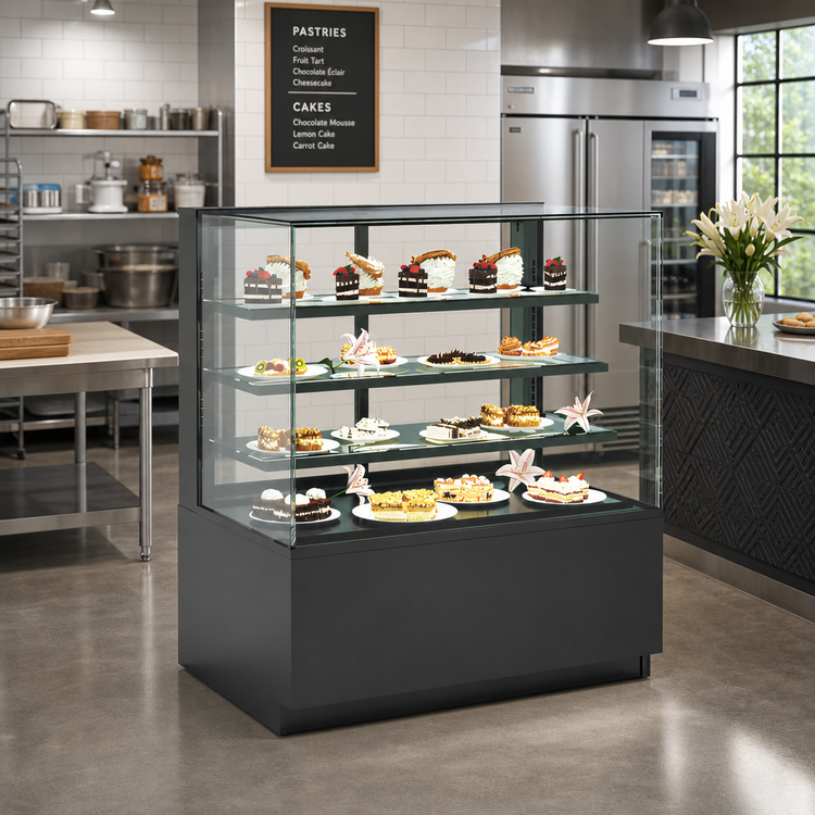 Product image #2 for Reveal® Freestanding See-Thru Refrigerated Service Case, 47-3/4-Inch Wide, Full Service, Self-Contained Breeze-E Type II
