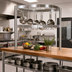 Thumbnail image #2 for John Boos PRB06 Boat-Shaped Table-Mounted Stainless Steel Pot Rack with 33 Double Hooks