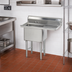 Thumbnail image #2 for Advance Tabco Special Value Series 1-Compartment Fabricated Sink with 18-Inch Right Drainboard, 16 Gauge 304 Stainless Steel