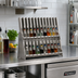 Thumbnail image #2 for Eagle Group Spec-Bar Countertop Mini Bottle Rack, 252-Bottle Capacity, 24 x 12 x 12 Inches, Stainless Steel