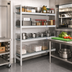 Thumbnail image #2 for Fermostock 4-Tier Corner Expansion Add-On Polymer Shelving Unit, 64