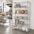 Thumbnail image #2 for Quantum Chrome-Plated Wire Shelving Starter Kit, 30