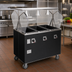 Thumbnail image #2 for Vollrath 2-Series Affordable Portable™ Deluxe 3-Well Mobile Hot Food Station with Lighted Breath Guard and Enclosed Base