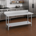 Thumbnail image #2 for Duke Stainless Steel Work Table with 5-Inch Riser and Undershelf, 48 x 36 Inches