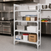 Thumbnail image #3 for Cambro Camshelving Premium 4-Tier Solid Stationary Starter Unit, 18 Inch Deep x 48 Inch Wide x 64 Inch High