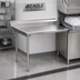 Thumbnail image #2 for Eagle Group Straight Clean Dishtable, 36 Inch x 30 Inch, Left-to-Right Operation, 8-Inch Backsplash