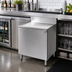 Thumbnail image #2 for CHOICE by Glastender 12-Inch x 19-Inch Stainless Steel Underbar Drainboard Cabinet Base with Hinged Door