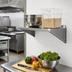 Thumbnail image #2 for Eagle Group Heavy-Duty Left-Hand Single-Knob Shelf C-Bracket, 24-Inch, Stainless Steel