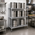 Thumbnail image #2 for Omcan Aluminum 8-Keg Storage Rack