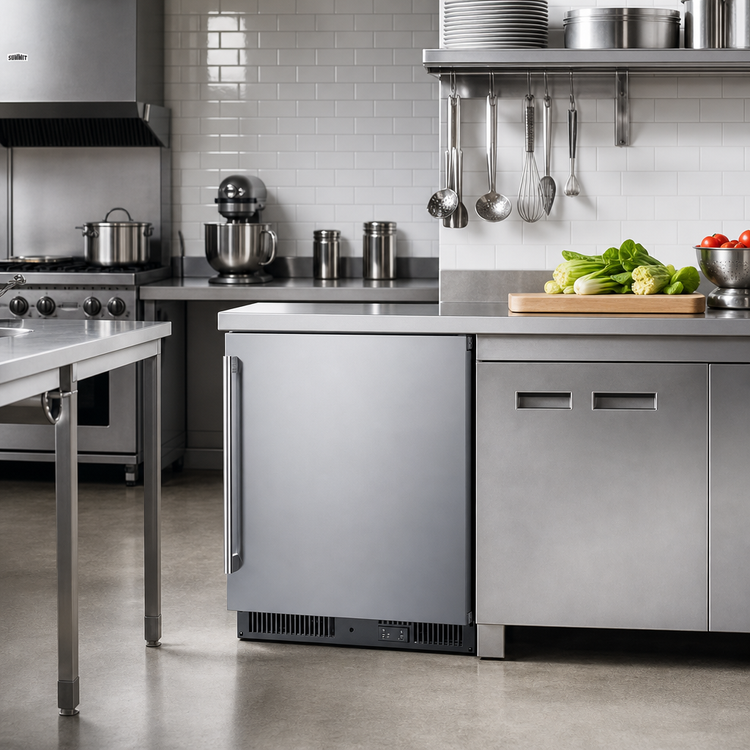 Product image #3 for Summit Appliance 24-Inch Undercounter All-Freezer, 3.7 Cu. Ft., Stainless Steel, ADA Compliant