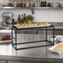 Thumbnail image #3 for American Metalcraft Twilight Rectangular Black Metal Buffet Riser, 15 x 5-1/2 x 6 Inches