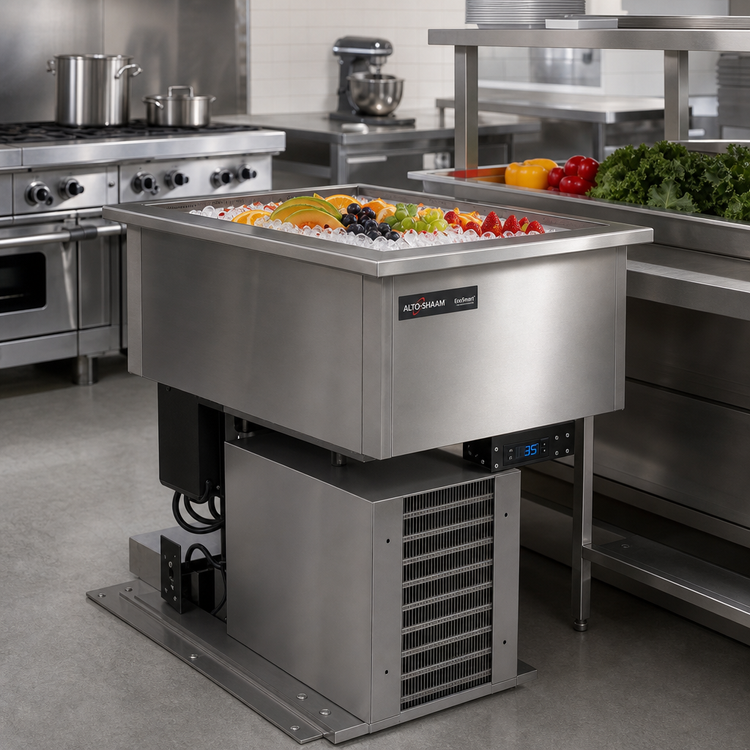 Product image #2 for Alto-Shaam EcoSmart 100-CW Self-Contained Drop-In Refrigerated Cold Food Well for 1 Full-Size Pan