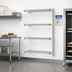 Thumbnail image #2 for Eagle Group 4-Tier Add-On Wire Shelving Unit, 36 x 18 x 74 Inches, Chrome-Plated