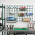 Thumbnail image #2 for Quantum Wall-Mounted Store Grid Panel, 54W x 33H, Green Epoxy Antimicrobial Finish