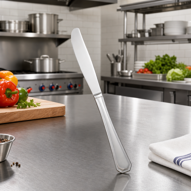 Product image #3 for Winco Victoria 9-1/4-Inch Dinner Knife, Extra Heavyweight 18/8 Stainless Steel