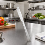 Thumbnail image #3 for Winco Victoria 0035-08 Pattern Dinner Knife, 9-1/4-Inch, Extra Heavyweight 18/8 Stainless Steel, Mirror Finish Case of 15