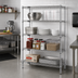Thumbnail image #2 for Quantum Chrome Wire Shelving Starter Kit, 4 Shelves, 42