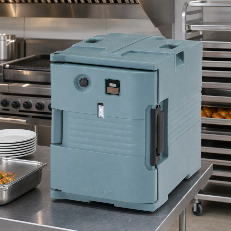 Product image #3 for Cambro Ultra Pan Carrier Heated Replacement Retrofit Door for UPCH400 Series, 110V, Slate Blue