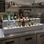 Thumbnail image #2 for Glastender, Inc. LLD2-36 36-Inch Two-Tier LED Lighted Liquor Display, Black Vinyl-Clad Steel