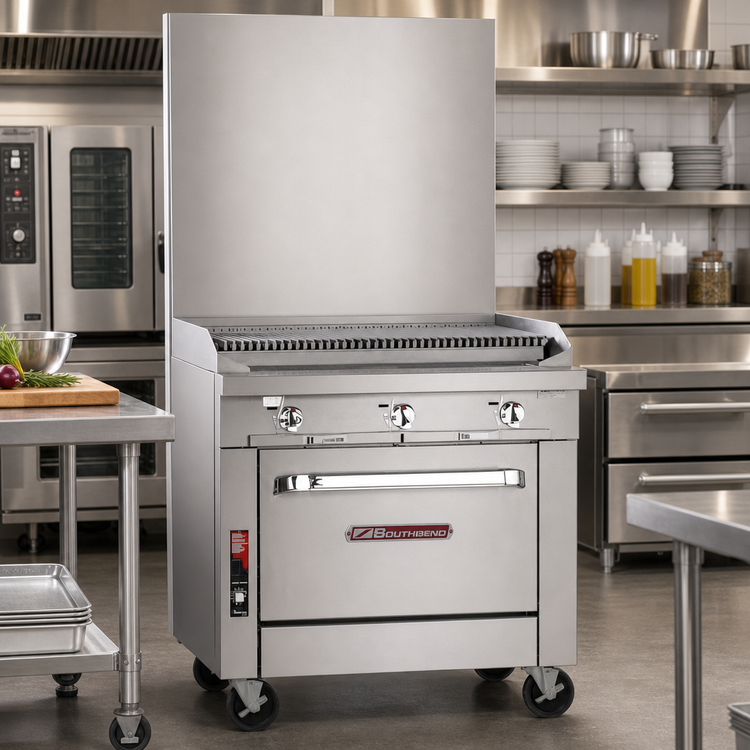 Product image #2 for Southbend Platinum 36-Inch Heavy Duty Gas Range with Charbroiler and Standard Oven