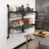Thumbnail image #2 for Wall-Mount Cantilever Double-Shelf Unit with Two 54 x 24 Inch Shelves