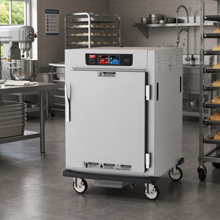Product image #2 for Metro C5 9 Series Half-Height Pass-Thru Controlled Humidity Heated Holding and Proofing Cabinet with Solid and Glass Doors