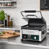 Thumbnail image #2 for Waring Tostato Perfetto Compact Flat Cast-Iron Panini Grill with Timer, 120V