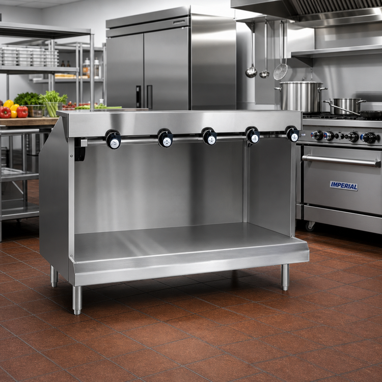 Product image #2 for Imperial 48-Inch Stainless Steel Open Base Equipment Stand with Undershelf