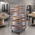 Thumbnail image #2 for Doyon Roll-In Single-Side Loaded Stainless Steel Load Rack for SRO2 Models, 12-Pan Capacity