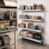 Thumbnail image #2 for Fermostock 4-Tier Perforated Polymer Shelving Unit Expansion Kit, 71 in. H x 26 in. W x 14 in. D, 800 lb. Per Shelf