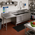 Thumbnail image #2 for Advance Tabco Left-Drainboard 3-Compartment Sink Dishtable with 24 x 24 x 14 Inch Bowls, 119 Inch Wide