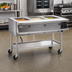 Thumbnail image #2 for Portable Sealed Well Electric Hot Food Table with Open Base, 3 Sealed Wells, 208V