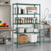 Thumbnail image #2 for Eagle Valu-Gard 4-Shelf Wire Shelving Starter Unit, 48 x 24 x 74 Inches, Green Epoxy