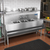 Thumbnail image #2 for Eagle Spec-Bar 3-Compartment Underbar Sink Unit with Right Drainboard, 66W x 19D x 37H