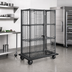 Thumbnail image #2 for Eagle Group QuadTruss Open Wire Security Cage with Dolly Truck, 52-7/8 Inches x 29-3/4 Inches x 69 Inches, Hybrid Epoxy Coated Finish
