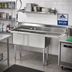 Thumbnail image #2 for Advance Tabco Special Value 2-Compartment Fabricated Sink with Right Drainboard