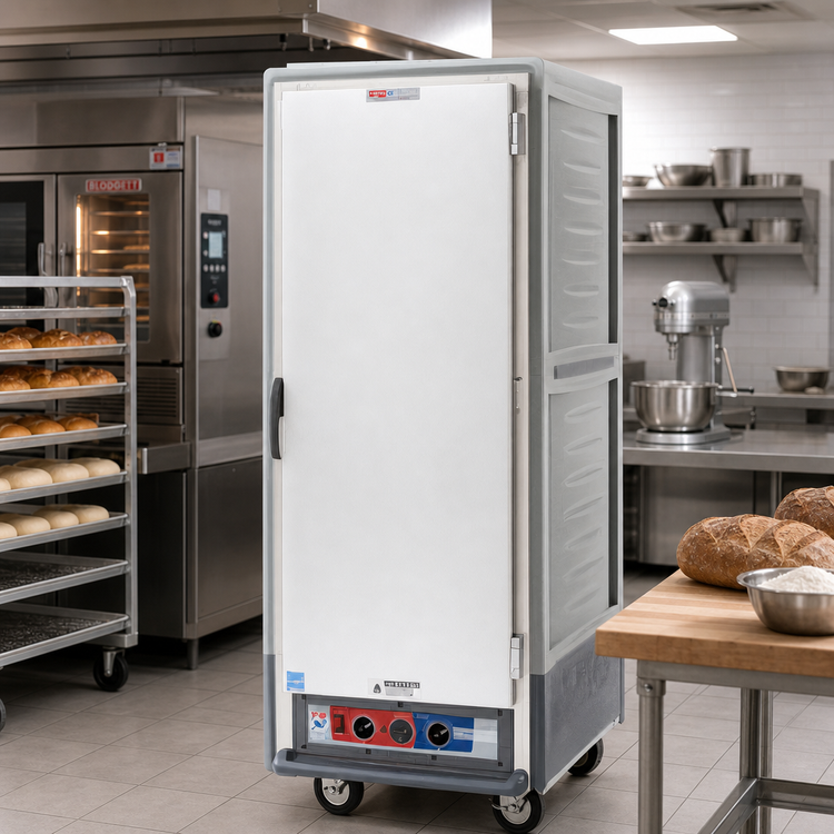 Product image #2 for Metro C5 3 Series Full-Height Combination Heated Holding and Proofing Cabinet with Gray Insulation Armour and Fixed Wire Slides