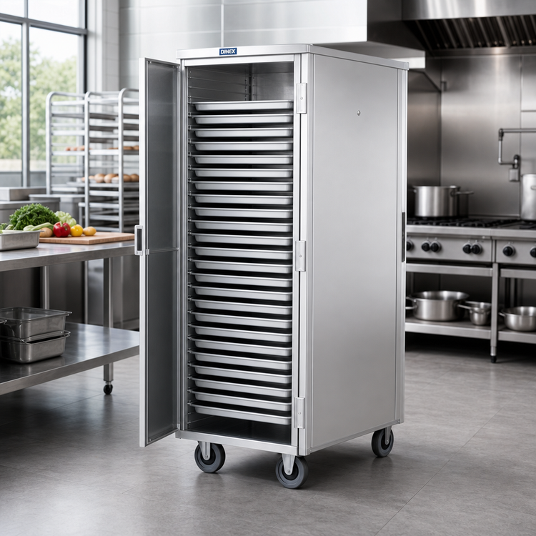 Product image #2 for Dinex DXP933 Standard Aluminum Transport Cabinet, 33 Full-Size Sheet Pan Capacity