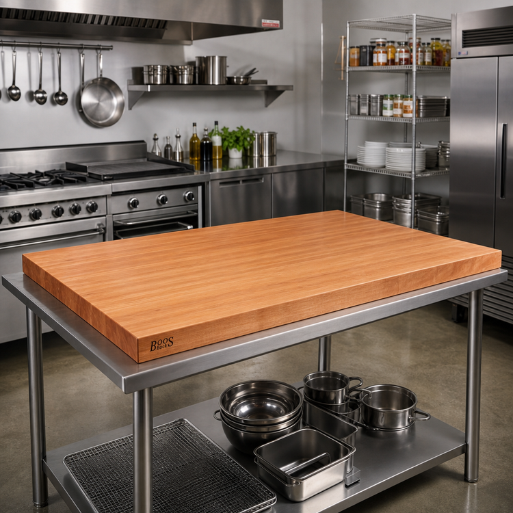 Product image #2 for Boos Block American Cherry Edge Grain Kitchen Countertop, 60 x 48 x 2-1/4 Inch, Oil Finish